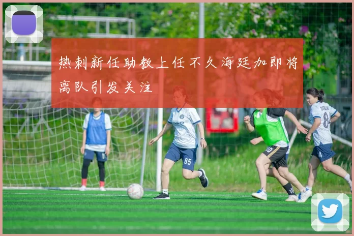 热刺新任助教上任不久海廷加即将离队引发关注
